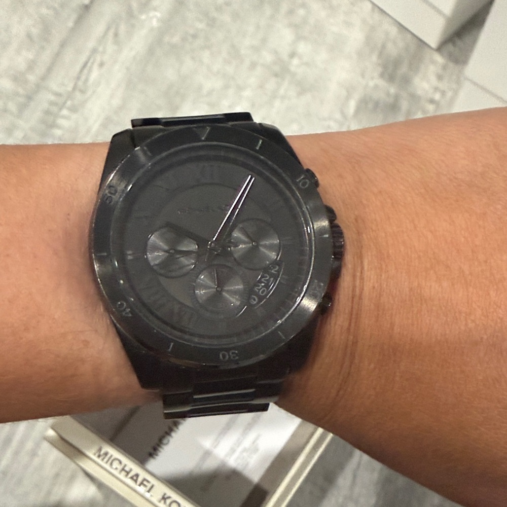 Michael Kors Dark Tone Chronograph Watch
